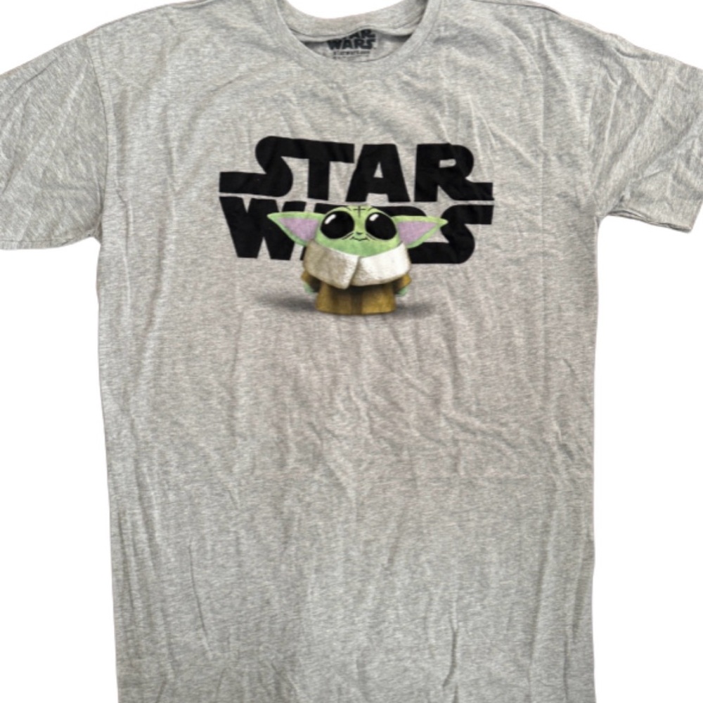 NWOT Star Wars Grogu Graphic Tee Gray Unisex T-Shirt SZ M